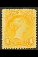 1869 1c Orange-yellow Large Queen, SG 56a, Fresh Unused.  For More Images, Please Visit... - Other & Unclassified