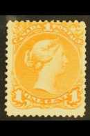 1869 1c Deep Orange Large Queen, SG 56, Fresh Unused.  For More Images, Please Visit... - Other & Unclassified