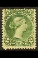 1868-71 2c Deep Green Large Queen, SG 57, Mint With Large Part Gum, Light Corner Crease. For More Images, Please... - Other & Unclassified