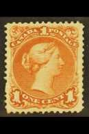 1868-71 1c Red-brown Large Queen, SG 55, Mint With Large Part Gum, Excellent Colour. For More Images, Please Visit... - Autres & Non Classés