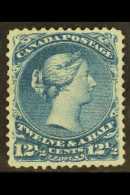 1868-71 12½c Bright Blue Large Queen, SG 60, Fresh Unused.  For More Images, Please Visit... - Other & Unclassified