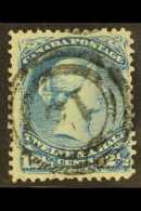 1868 12½c Bright Blue Large Queen On Watermarked Paper, SG 60b, Clearly Showing "U", Neat "13" Cancel.  For... - Other & Unclassified