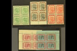 1908 -22 Selection Of MCA Blocks Incl 1c Green, 2c Black And Brown Mint, 3c Die II Used, 4c Claret Mint, $1 Black... - Brunei (...-1984)