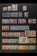 1885-1921 USED TURKISH CURRENCY COLLECTION Presented On A Stock Page. Includes QV To 12pi On 2s6d, KEVII To 12pi... - British Levant