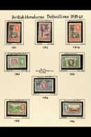 1937-52 FRESH MINT KGVI COLLECTION Complete On Album Pages, SG 147/177. (32 Stamps) For More Images, Please Visit... - British Honduras (...-1970)