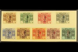 1921 Tercentenary Of Institutions Set Overprinted "Specimen", SG 68s/76s, Very Fine Mint, Mounted On UPU Card. Cat... - Bermudes