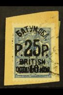 1920 25r On 10 On 7k Blue, SG 30, Used Tied To Small Piece. For More Images, Please Visit... - Batum (1919-1920)