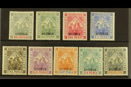 1897 Diamond Jubilee "SPECIMEN" Opt'd Set, SG 116s/24s, Very Fine Mint. (9 Stamps) For More Images, Please Visit... - Barbades (...-1966)