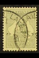 1931-6 £1 Grey, 'Roo, Wmk "C Of A," SG 137, Fine Used, C.d.s. Postmarks. For More Images, Please Visit... - Autres & Non Classés