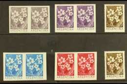 COLOUR TRIAL PROOFS For The 1960 5p+5p Flowers Issue (Tabebuia), As SG 1002 Or Scott B29, A Set Of Four Imperf... - Sonstige & Ohne Zuordnung