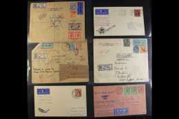 1928-1936 FLOWN COVERS Interesting Collection Including Registered Returned Items To Bahrain, Corfu, India And... - Non Classificati