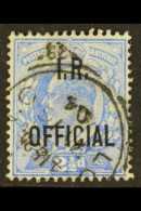 OFFICIAL 1902-04 2½d Ultramarine, "I.R. OFFICIAL" SG O22, Fine Used. For More Images, Please Visit... - Unclassified