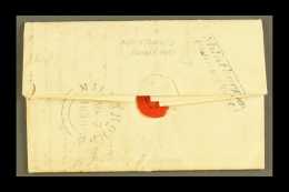 CUMBRIA: 1838 FINE "MILNTHORPE/PENNY POST" ON ENTIRE LETTER (Nov) Entire Letter From Penny Bridge To Shrewsbury,... - ...-1840 Préphilatélie