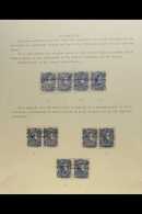 1879 SCARCE "ESCULAS" PLATING STUDY 1879 Second "Esculas" Issue 10c Blue And 10c Deep Blue, Continuously... - Venezuela