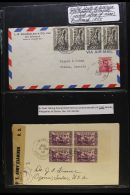 PHILIPPINES 1945 THE "VICTORY" OVERPRINTS ON COVERS. An Interesting Collection Of Covers With Multiple Frankings... - Altri & Non Classificati