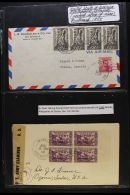 PHILIPPINES 1945 THE "VICTORY" OVERPRINTS ON COVERS. An Interesting Collection Of Covers With Multiple Frankings... - Sonstige & Ohne Zuordnung