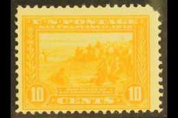 1913 10c Orange, Panama-Pacific Expo, Scott 404, Corner Perf Fault, Otherwise Very Fine Mint, Cat.$700. For More... - Altri & Non Classificati