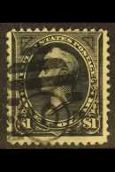 1894 $1 Black, Type I, No Watermark, Scott 261, Used. For More Images, Please Visit... - Autres & Non Classés