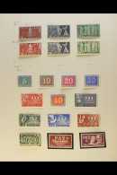 1900-1960 ATTRACTIVE FINE MINT COLLECTION On Leaves, Inc 1900 UPU Sets (x4 With Plates), 1908-40 To 1f, 1909 Set,... - Sonstige & Ohne Zuordnung