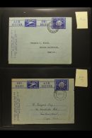 1948-1954 "SWAZILAND" OVERPRINTED AEROGRAMMES Lovely Used Collection Of The Globe And Springbok Designs With Both... - Swasiland (...-1967)