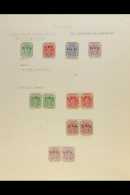 TRANSVAAL 1900 "V.R I." NO STOP AFTER "R" OVERPRINT VARIETY. A Beautiful Mint Collection With The ½d, 1d,... - Ohne Zuordnung