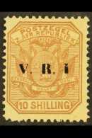 TRANSVAAL 1900 10s Pale Chestnut With NO STOP AFTER "I " Overprint Variety, SG 236c, Mint, Light Corner Bend. For... - Ohne Zuordnung