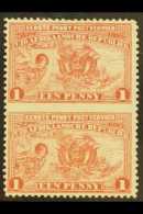 TRANSVAAL 1895 1d Red Introduction Of Penny Postage IMPERF. BETWEEN VERTICAL PAIR, SG 215ca, Very Fine Mint. For... - Ohne Zuordnung