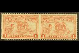 TRANSVAAL 1895 1d Red Introduction Of Penny Postage IMPERF. BETWEEN HORIZONTAL PAIR, SG 215cb, Very Fine Mint. For... - Ohne Zuordnung