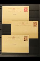 NATAL 1891-93 QV "SPECIMEN" POST CARD SELECTION. Includes 1d Reply Card, 1½d And Provisional ½d With... - Ohne Zuordnung