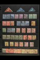 CAPE OF GOOD HOPE 1863-1904 USED COLLECTION On Stock Pages. Includes 1863 1d Triangle, Deep Red Brown, 3 Clear... - Unclassified