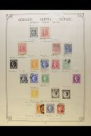 COLLECTION ON "SCHWANEBERGER" LEAVES 1866-1920 Mint And Used, Generally Fine Condition. From 1866 Perf 12 20p... - Serbien