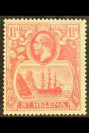 1922-37 1½d Rose-red "Torn Flag" Variety, SG 99b, Fine Mint. For More Images, Please Visit... - Saint Helena Island