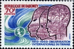 INTERNATIONAL LABOUR ORGANISATION (ILO)-SET OF 2-DAHOMEY-GW-H1-421 - ILO