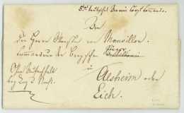 BEFREIUNGSKRIEGE – 1814 – MENSDORFF-POUILLY (1777-1852) K.K. ARMEE + RUSSISCHE ORDONNANZ Bodenheim Mainz Als - Marques D'armée (avant 1900)