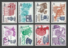 RWANDA 1975 TELEPHONE CENTENARY OMNIBUS COMMUNICATIONS GRAHAM BELL SET MNH - Autres & Non Classés