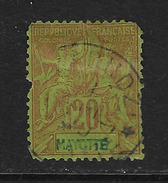 MAYOTE - CLASICO. Yvert Nº 7 Usado Y Defectuoso - Used Stamps