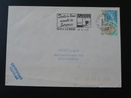 76 Seine Maritime Deville Les Rouen 1993  - Flamme Sur Lettre Postmark On Cover - Mechanical Postmarks (Advertisement)