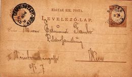 Hungary Card Bazias-Budapest ... AH910 - Briefe U. Dokumente