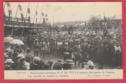 Tamines - Manifestation Patriotique Du 25 Mai 1919 .... Les Autorités Se Rendent Au Cimetière ( Voir Verso ) - Sambreville