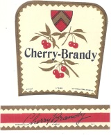 - étiquette - CHERRY BRANDY   F (4  Petits Pts Colle Ou Amincis) 1930* - Whisky