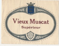 - étiquette - VIEUX MUSCAT SUPERIEUR - PLIS - Blancs