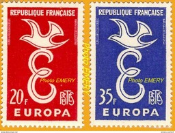 France**LUXE 1958 P 1173 Et 1174 Paire Europa, Vf 20 F Et 35 F. - Ungebraucht