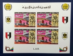 LIBYE, Avion, Avions, Aviateurs,  Planeurs,  Plane. UPU Yvert Bloc De Luxe N° 637 Non Dentelé .** MNH. Imperforate - Vliegtuigen