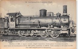 ¤¤  -  Les Locomotives Françaises Du Nord  - Machine N° 4865 à Vapeur  - Cheminots  -  ¤¤ - Trains