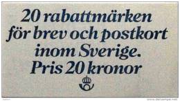 Sweden 1979 Rabatt-Freimarke    Markenheftchen 20x   MiNr.1057D (0)  ( Lot Ks 168 ) - 1951-80