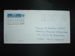 LETTRE PTT OBL.MEC.19-10-1983 POITIERS CENTRE DE TRI VIENNE (86) ASPTT POITIERS ATHLETISME - Frankobriefe