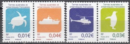 TAAF 2016 Yvert 784 - 787 Neuf ** Cote (2017) 0.80 € Logos De TAAF Paires - Unused Stamps
