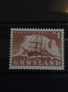 Greenland 1950-60 1kr Ship Mint SG 34 Mi 35 - Unused Stamps