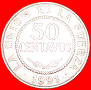 § SUN: BOLIVIA ★ 50 CENTAVOS 1991! LOW START★ NO RESERVE! - Bolivia
