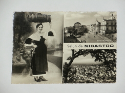 CATANZARO - Lamezia Terme - Saluti Da Nicastro - 3 Vedute - Costume Tipico - Folklore - 1956 - Lamezia Terme